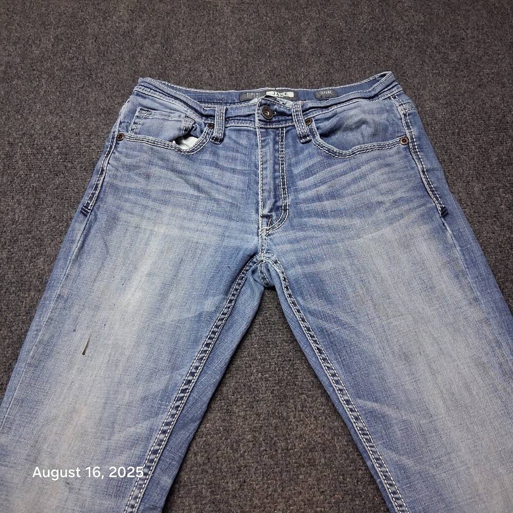 Buckle BKE Jake Straight Leg Jeans Mens Size 30 R Blue 30 Inseam Low Rise